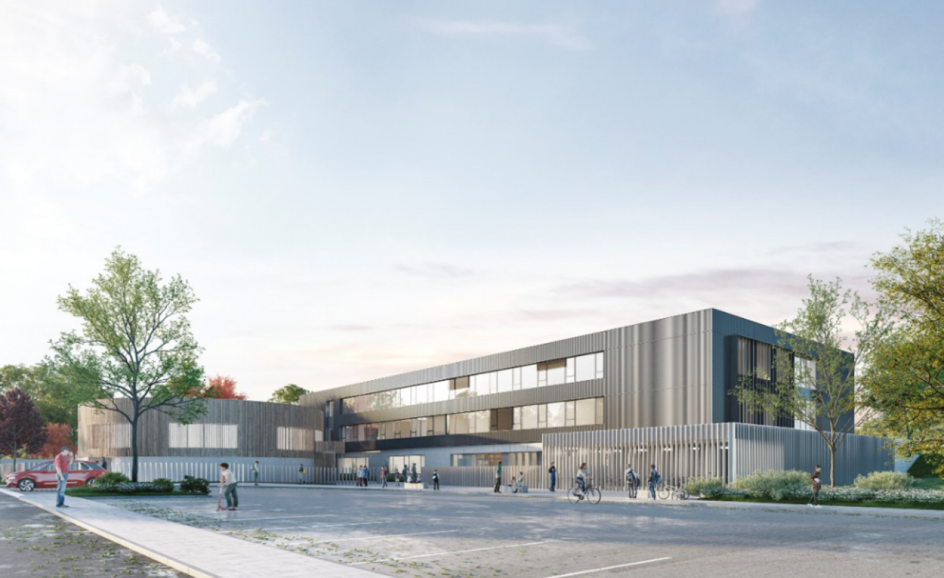 Le nouveau collège de Fontoy sera mis en service en janvier 2022. (c) CD 57.