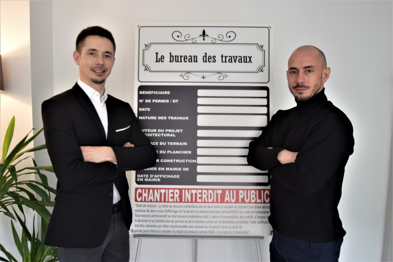 Alexandre et Tristan Weider développement un process d'accompagnement renforcé de leurs clients sur les projets immobiliers. © : Le bureau des travaux.