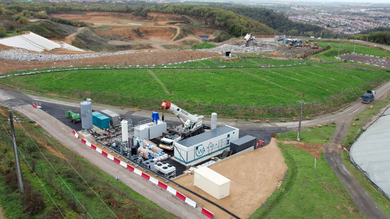 La future unité de transformation du biogaz en biométhane à Montois-la-Montagne est une avancée importante quant à la transition énergétique. © : Suez.a  