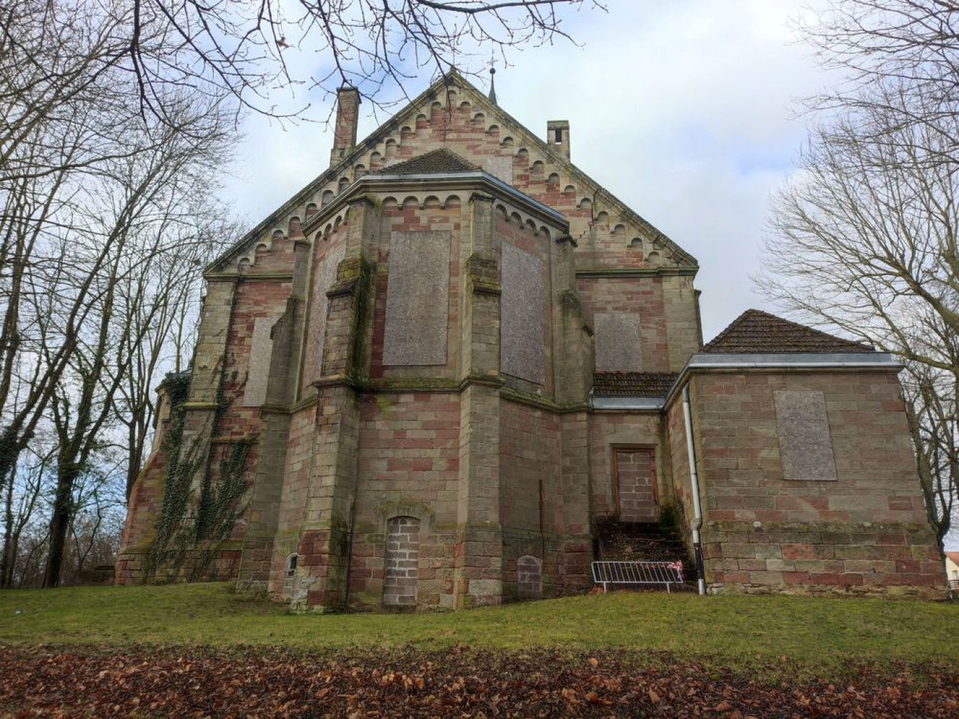 L'ancienne église protestante fait l'objet d'une restauration d'envergure. © Commune de Morhange.
