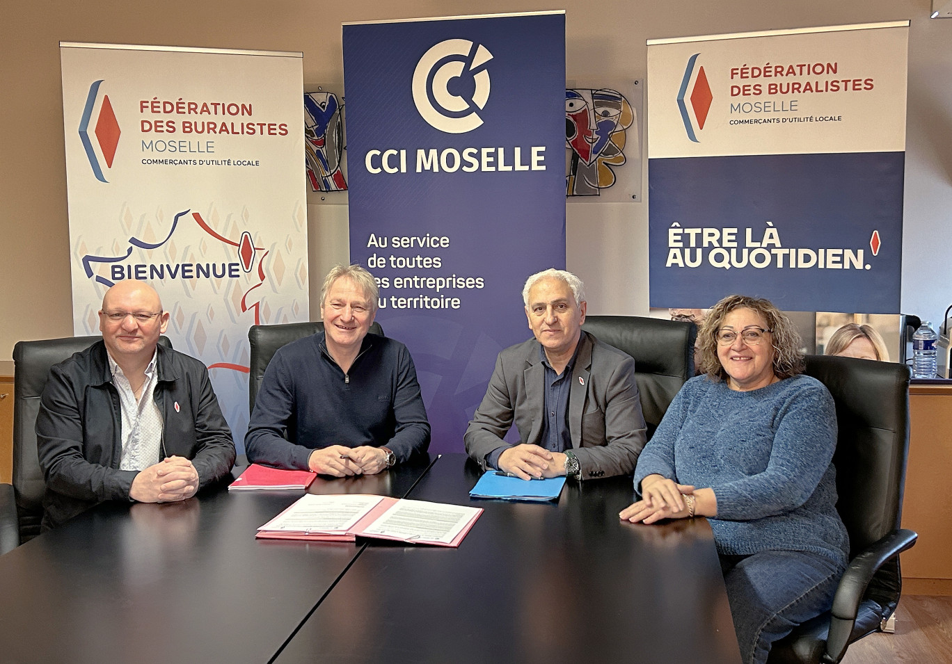 Un renouvellement de convention qui vise à dynamiser la filière buraliste en Moselle. © CCI Moselle.