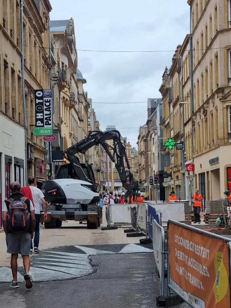 Les travaux actuels impactent la vie commerçante. 