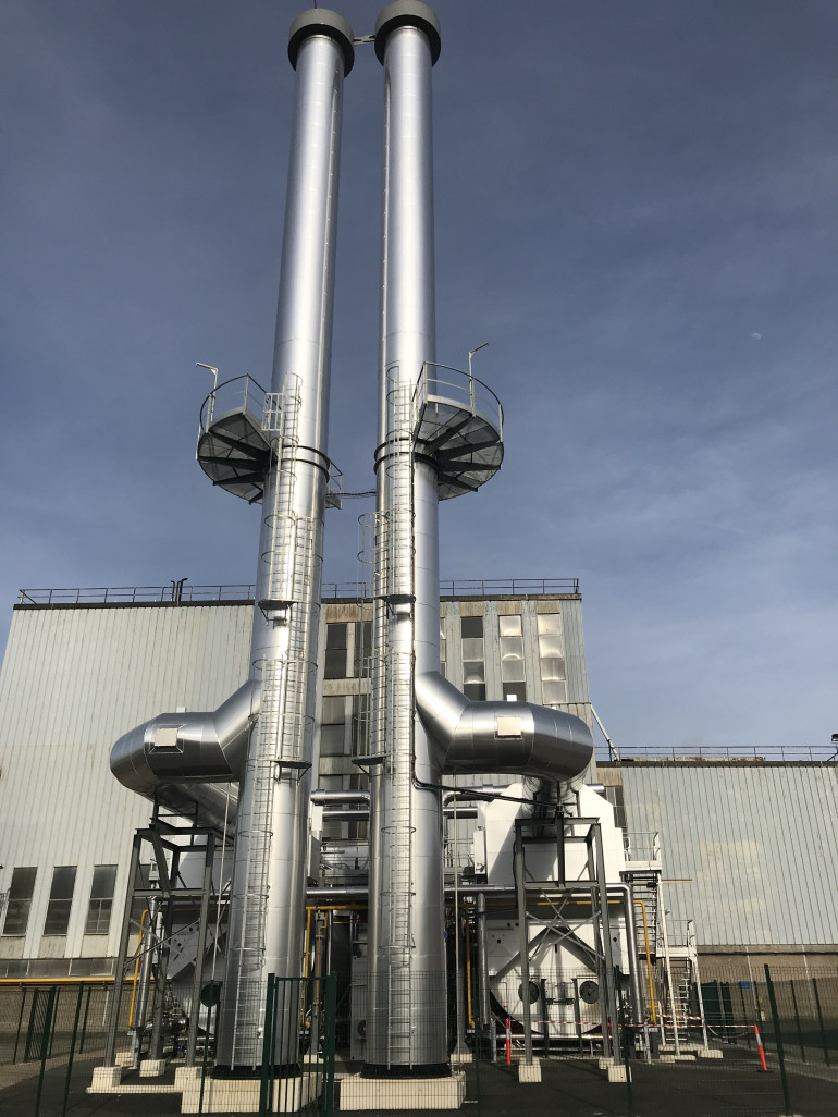ArcelorMittal inaugure une centrale de production de vapeur à Florange.