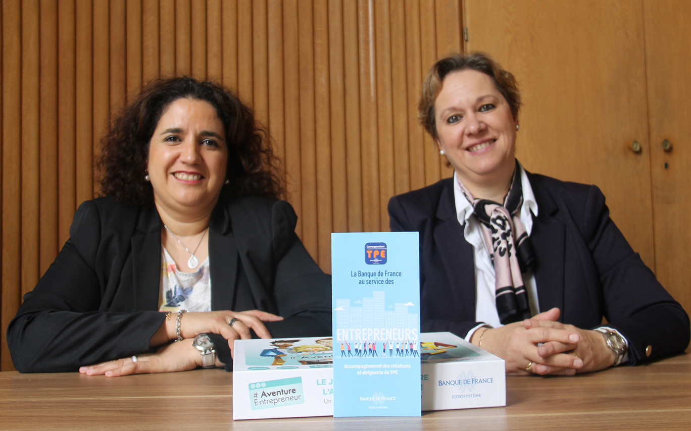 Salima Bouallag et Mireille Cuny, le duo de correspondantes TPE de la Banque de France pour la Meurthe-et-Moselle.